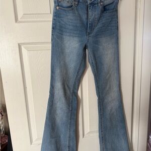 Garage Denim Blue Wide Leg Jeans